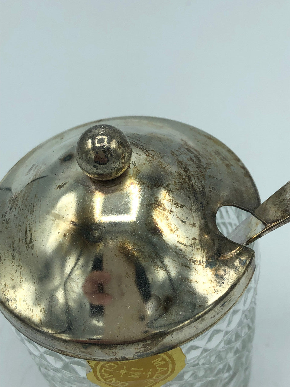 Silver Plated Jam Jar