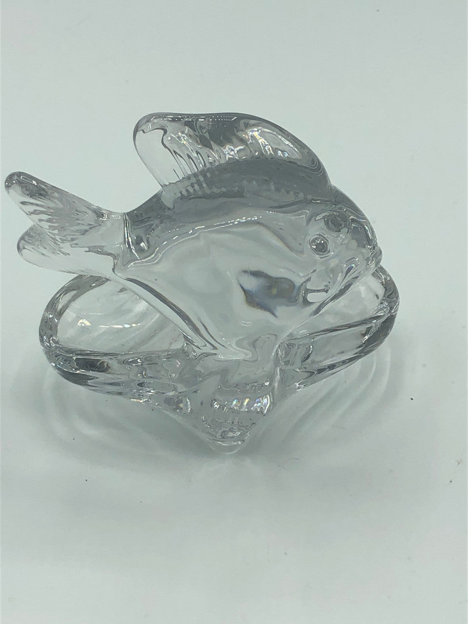 Vannes French art glass fish ashtray