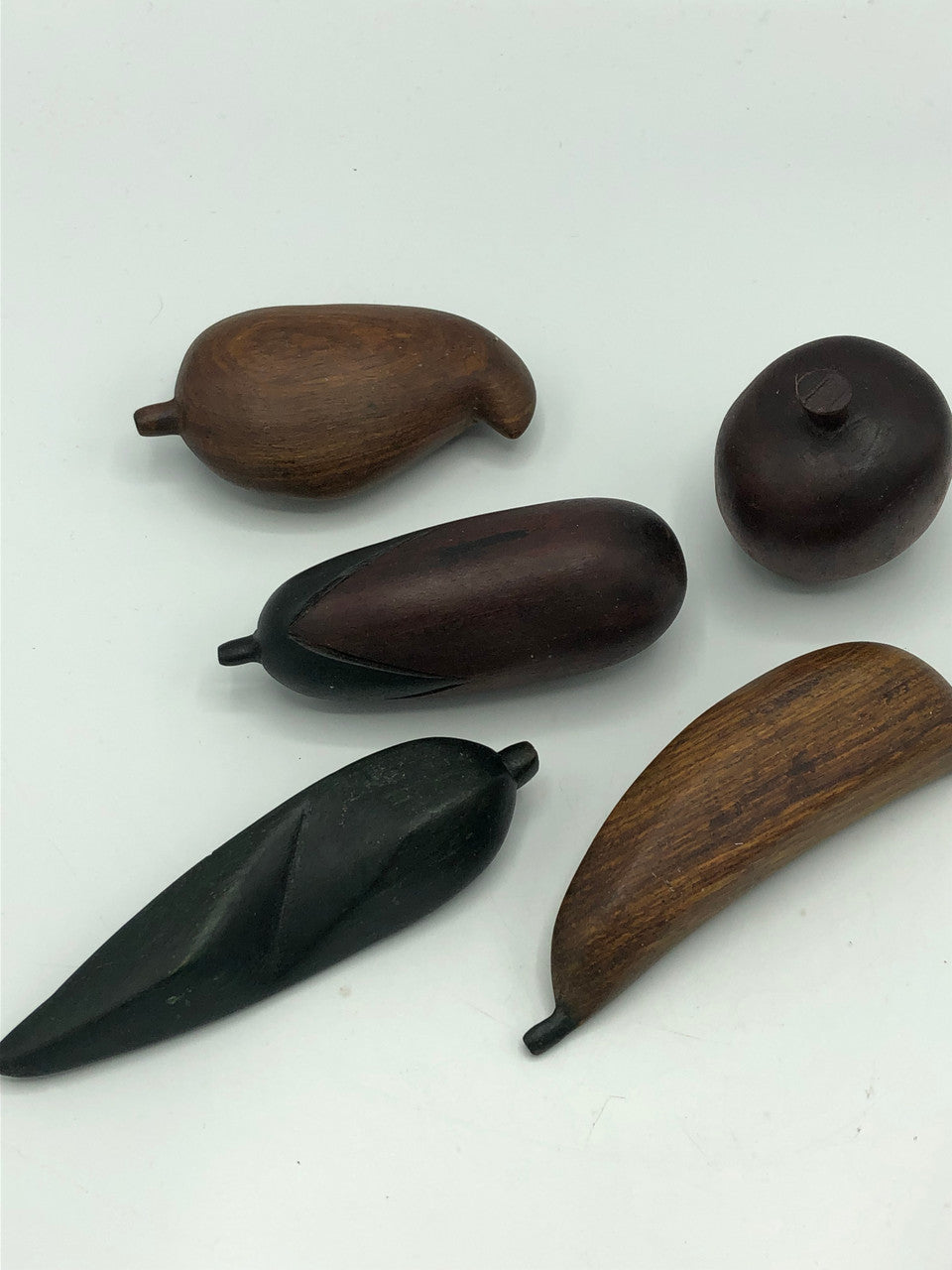 Wood Fruit Tray Set