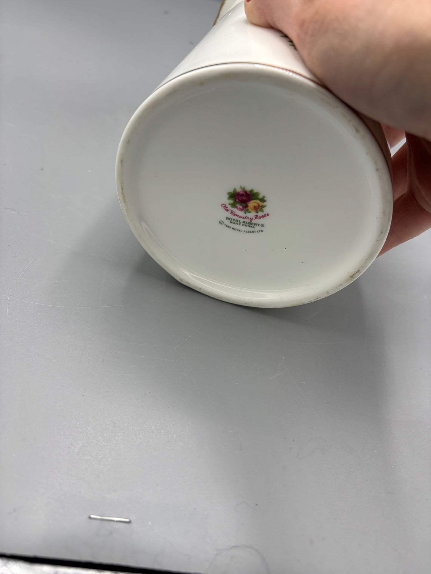 Royal Albert Old Country Rose canister with lid