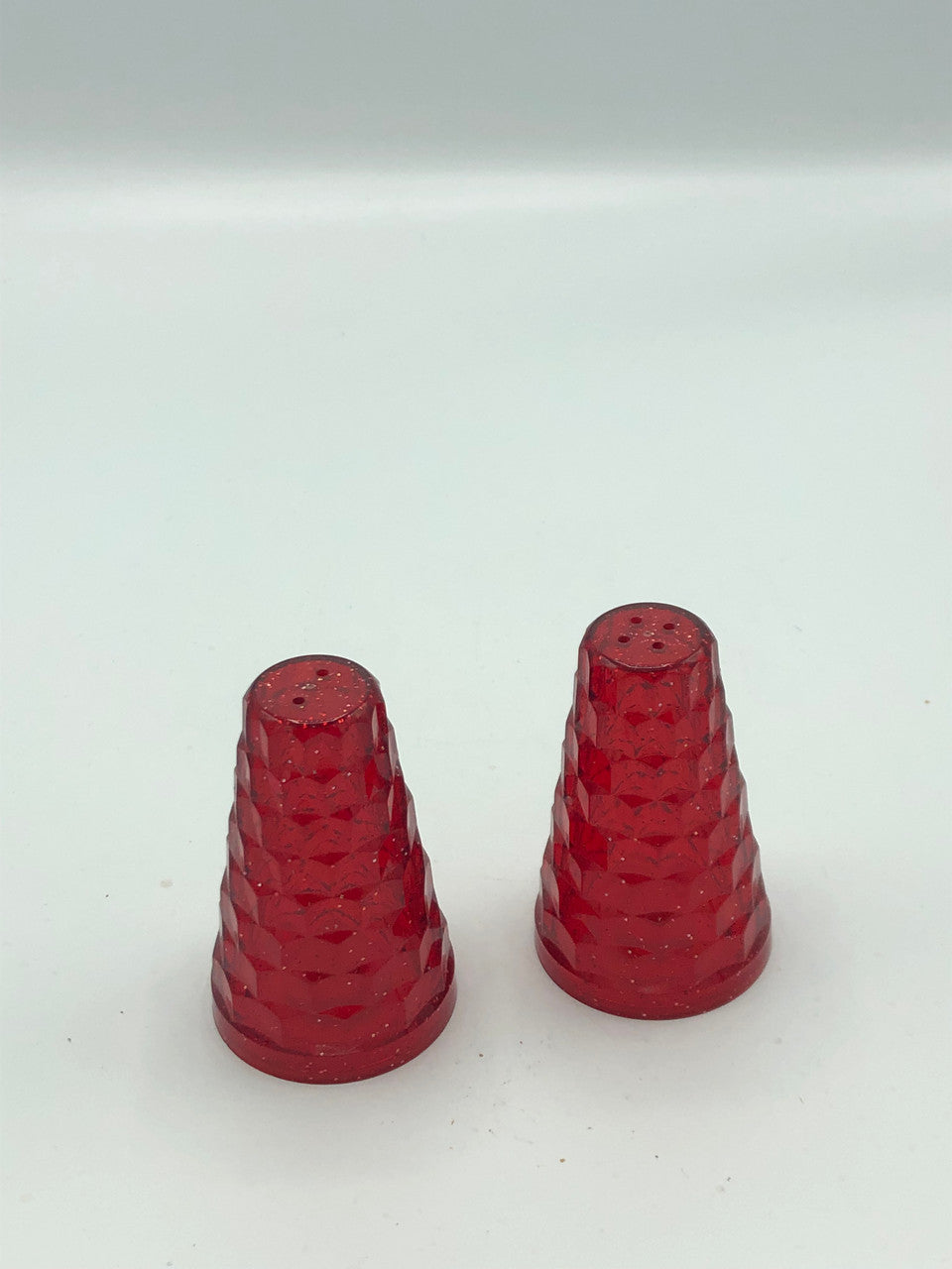 Vintage Red salt & pepper shakers