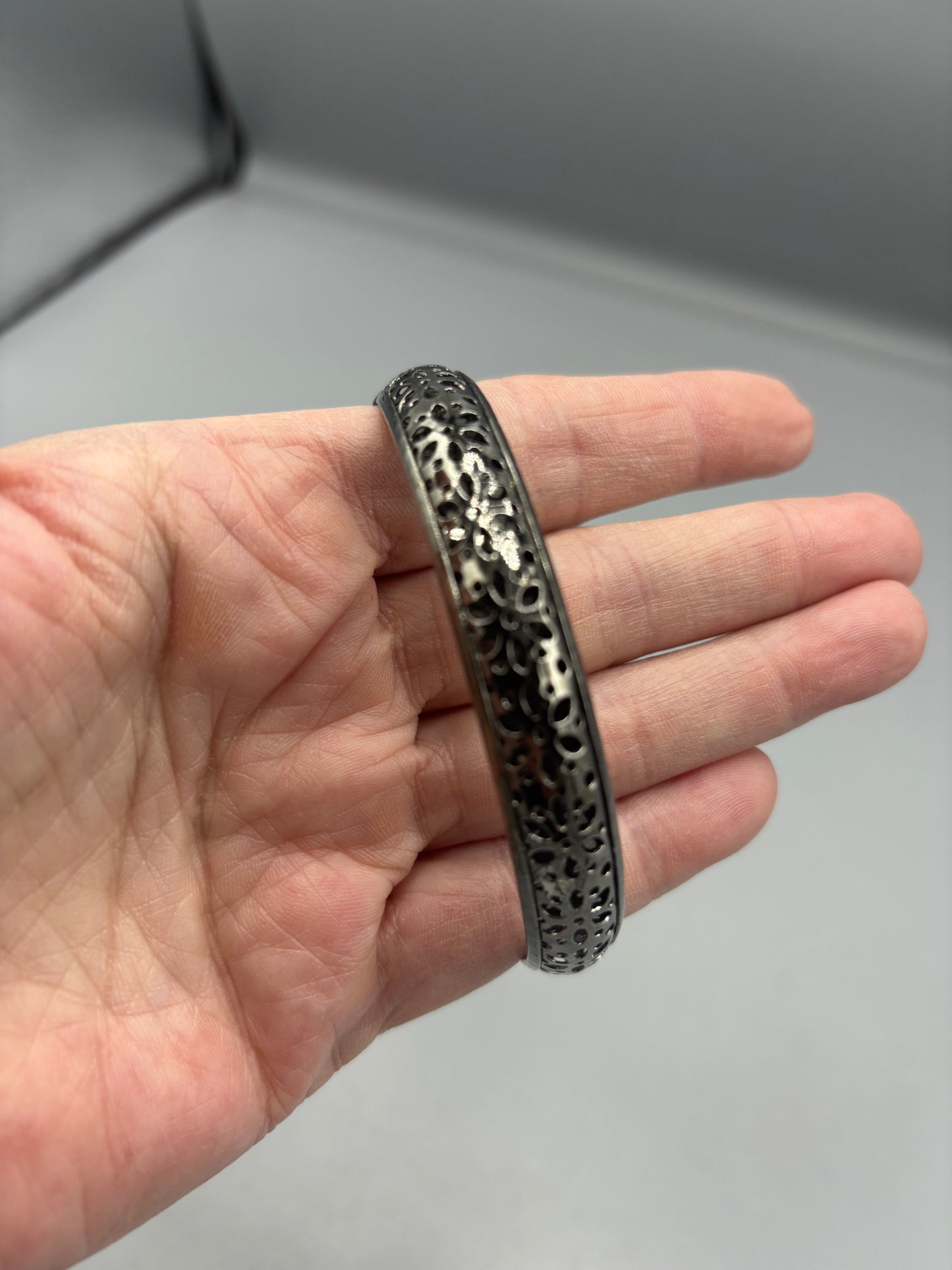 Black Metal Bangle