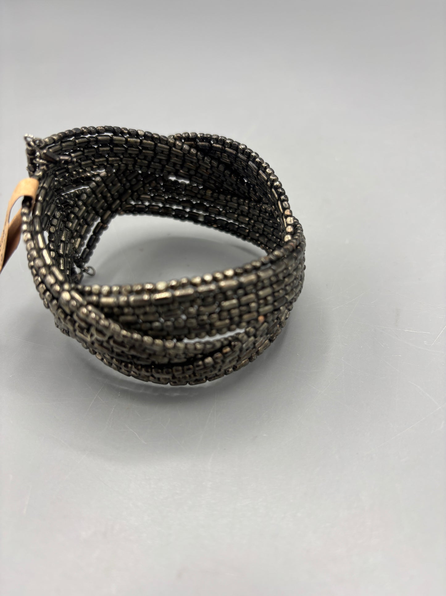 Grey Bead Cuff