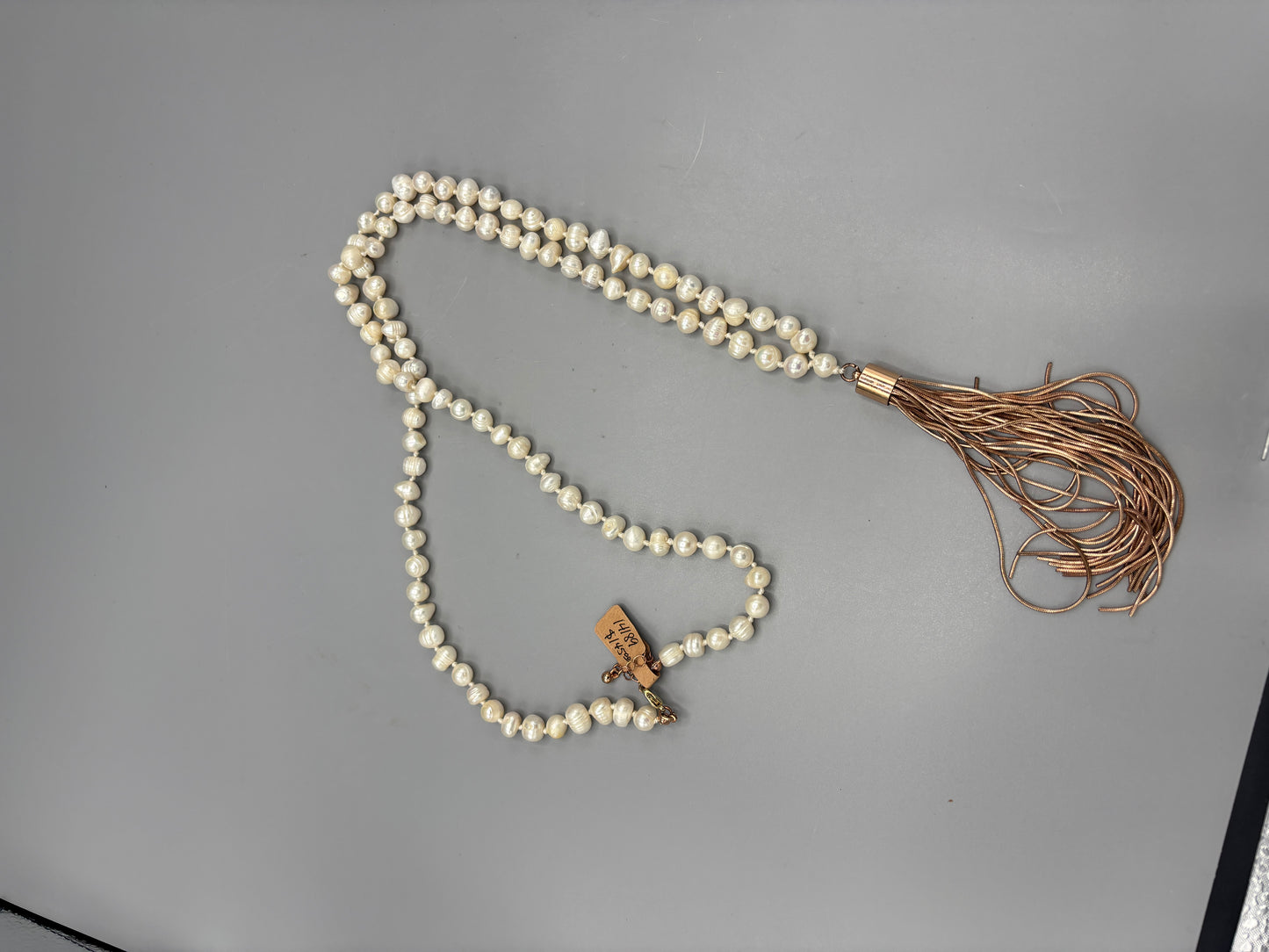 36" fresh water Pearl with Tassel