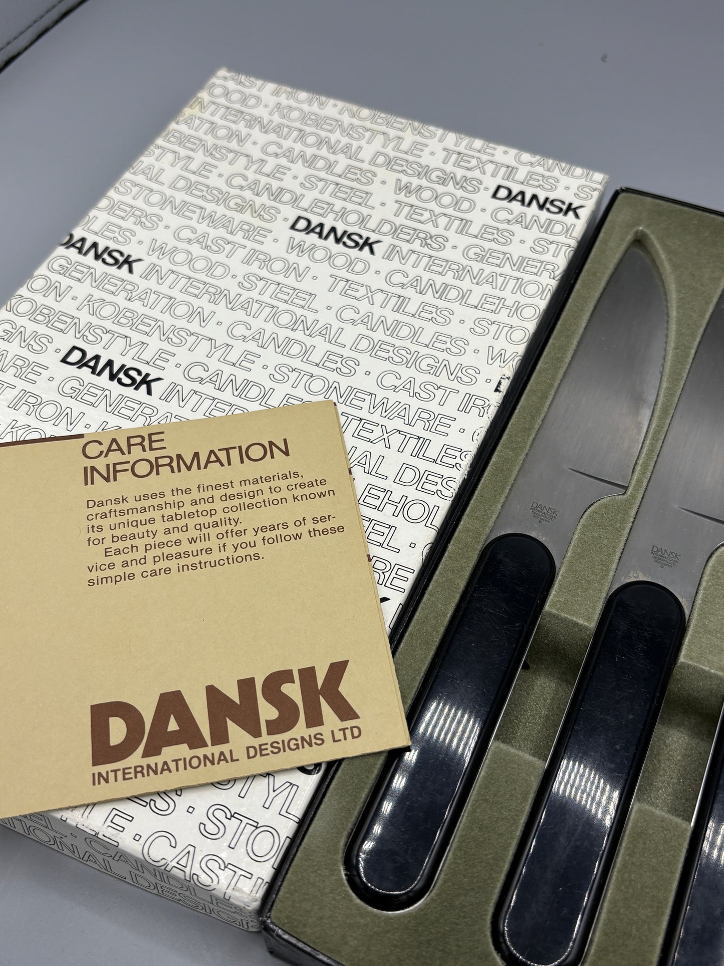 Dansk Summer house steak knives in box