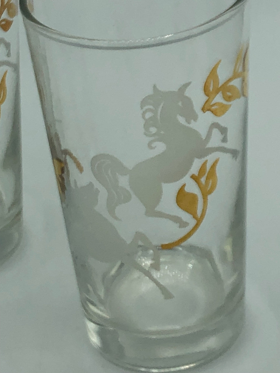 Set of 4 Libby Prancing Unicorn glasses