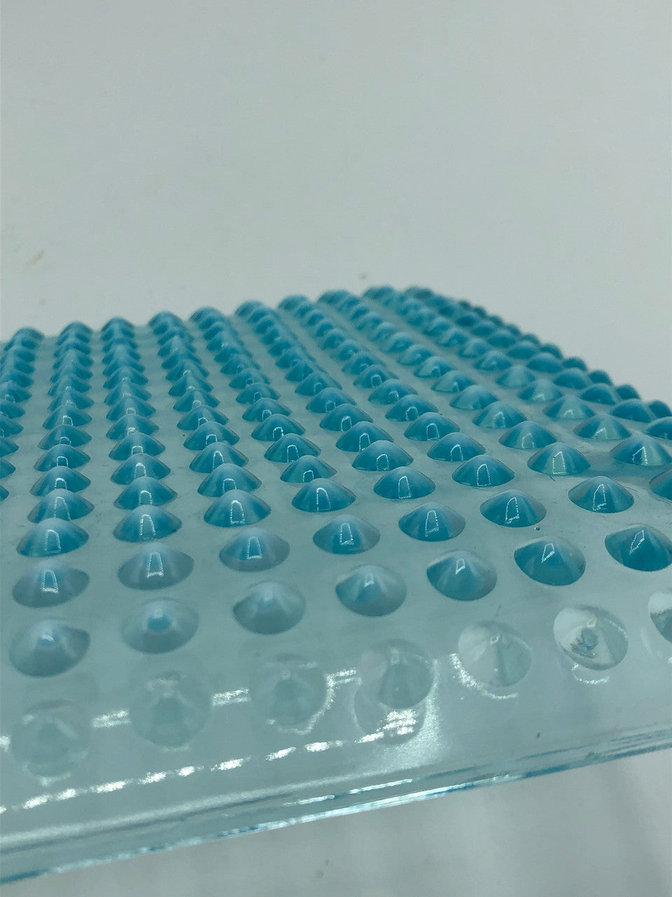 Blue Hobnail Square Plate