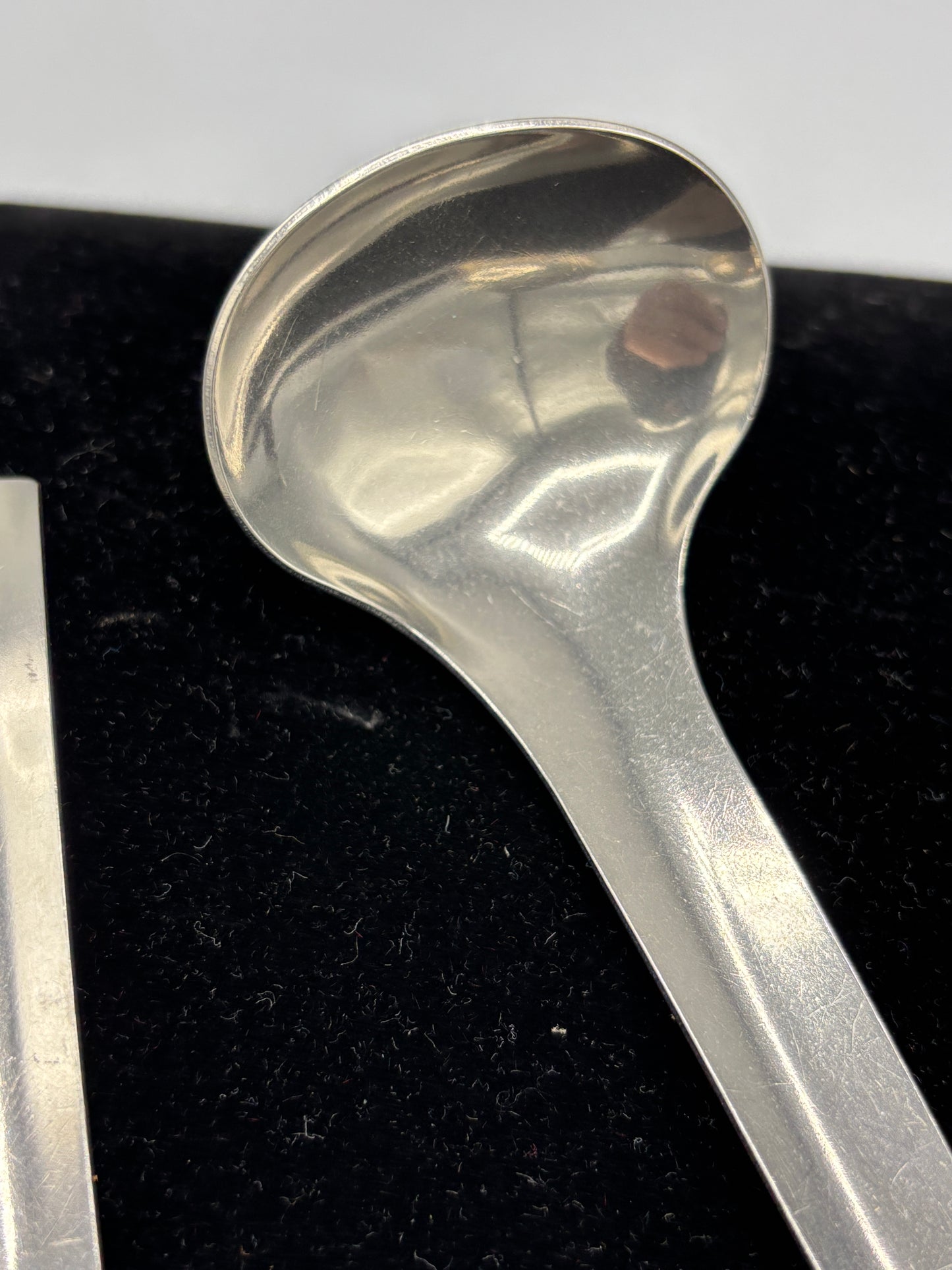 Set 4 Metal soup spoons