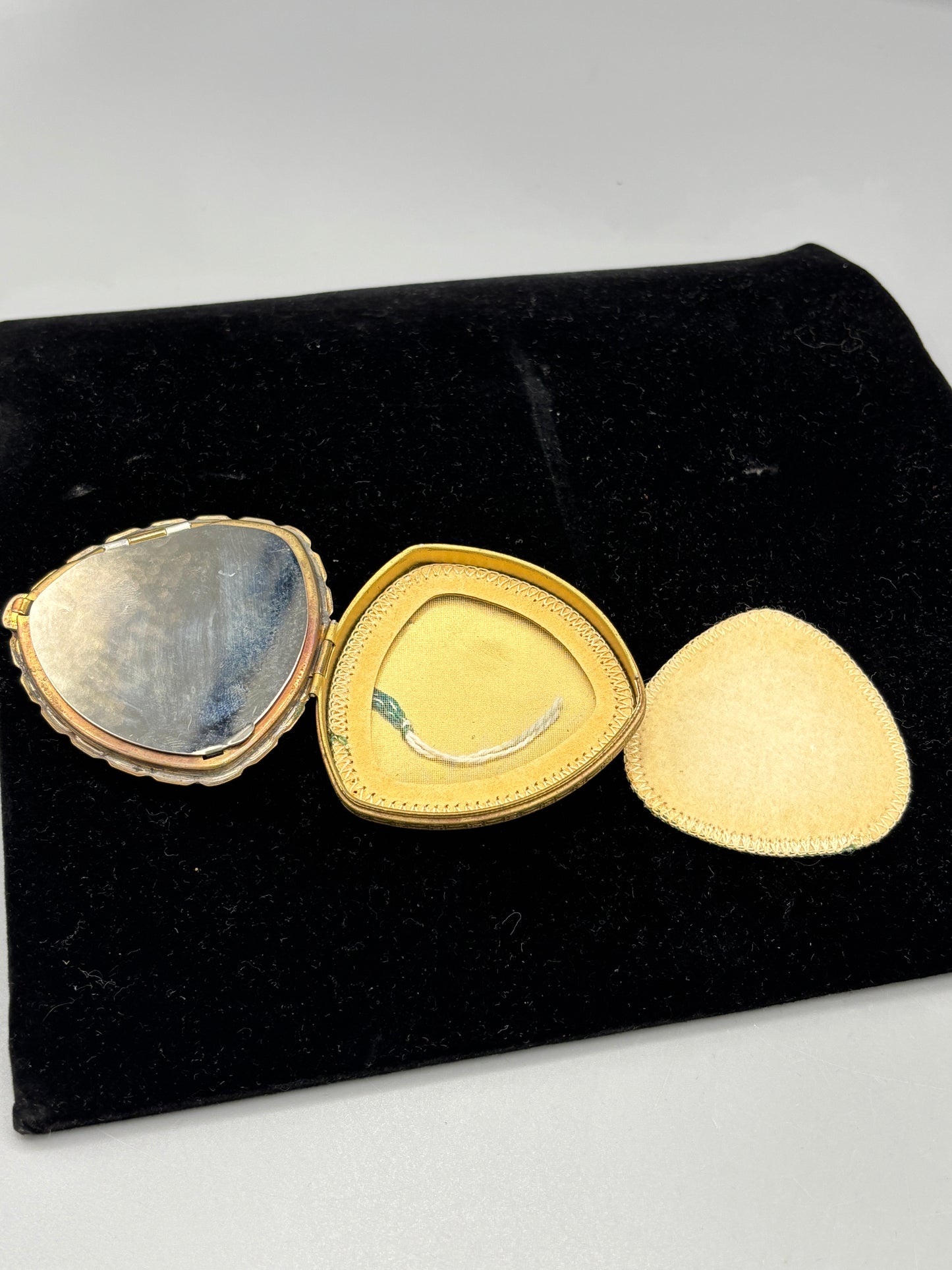 Vintage gold tone Max Factor Compact with mirror