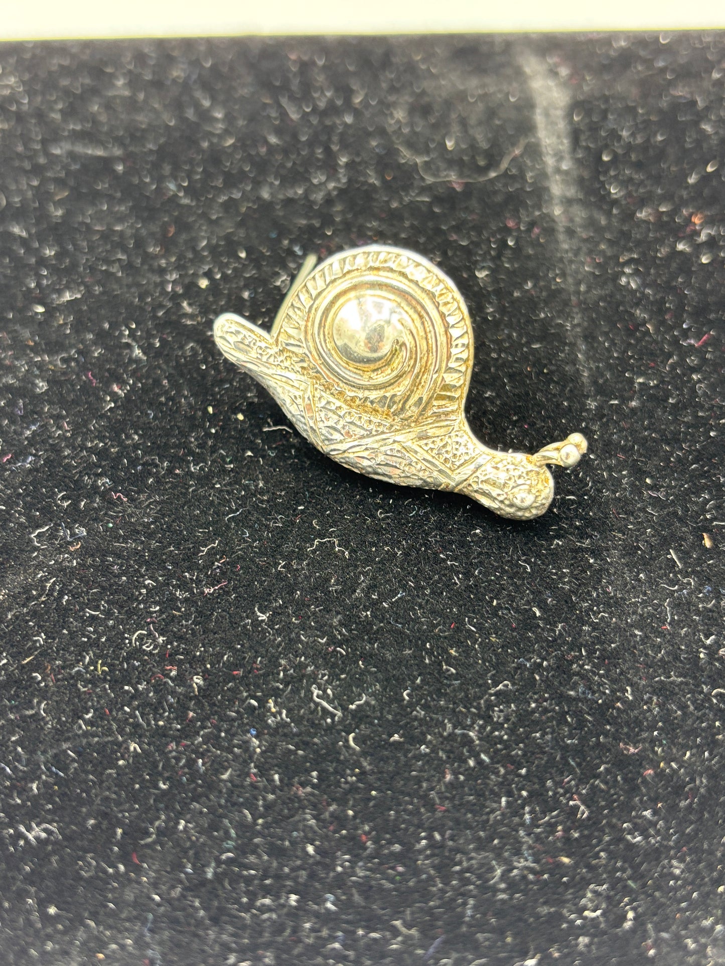 Sterling snail brooch