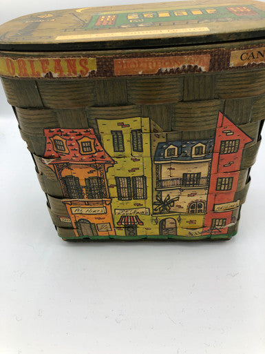 Unique Vintage Wooden Woven Purse