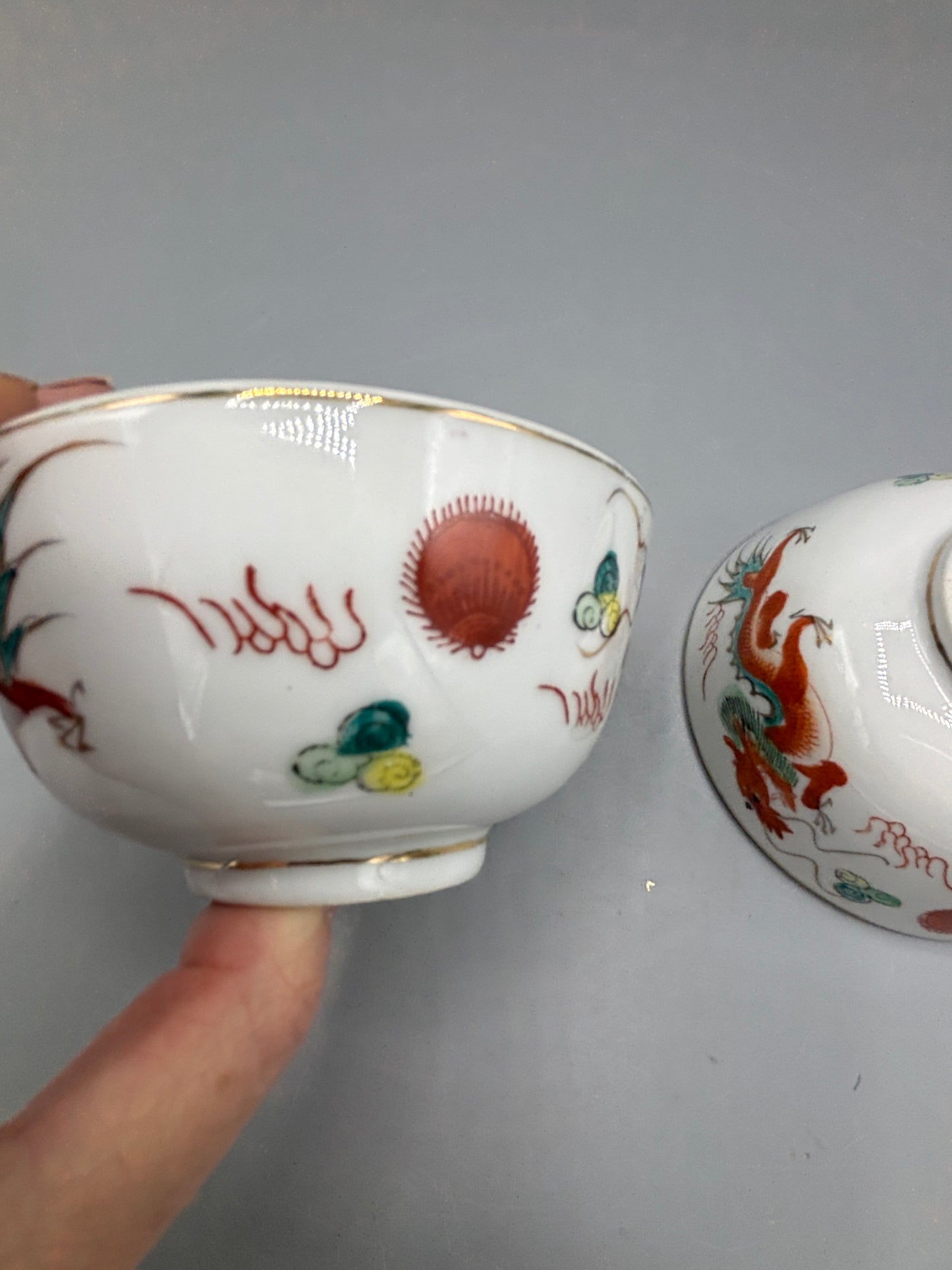 Chinese porcelain Rice bowl dragon