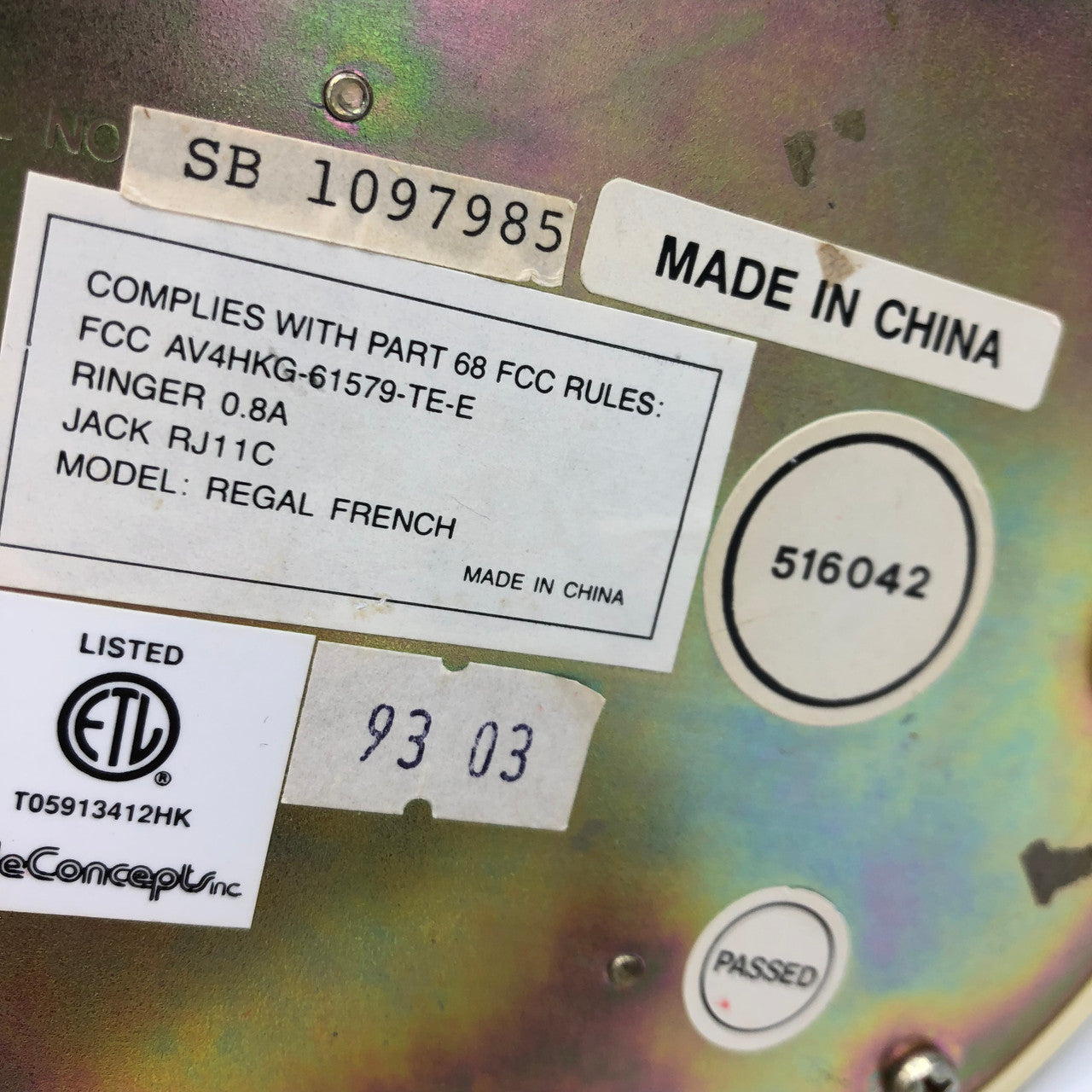 Regal French telephone