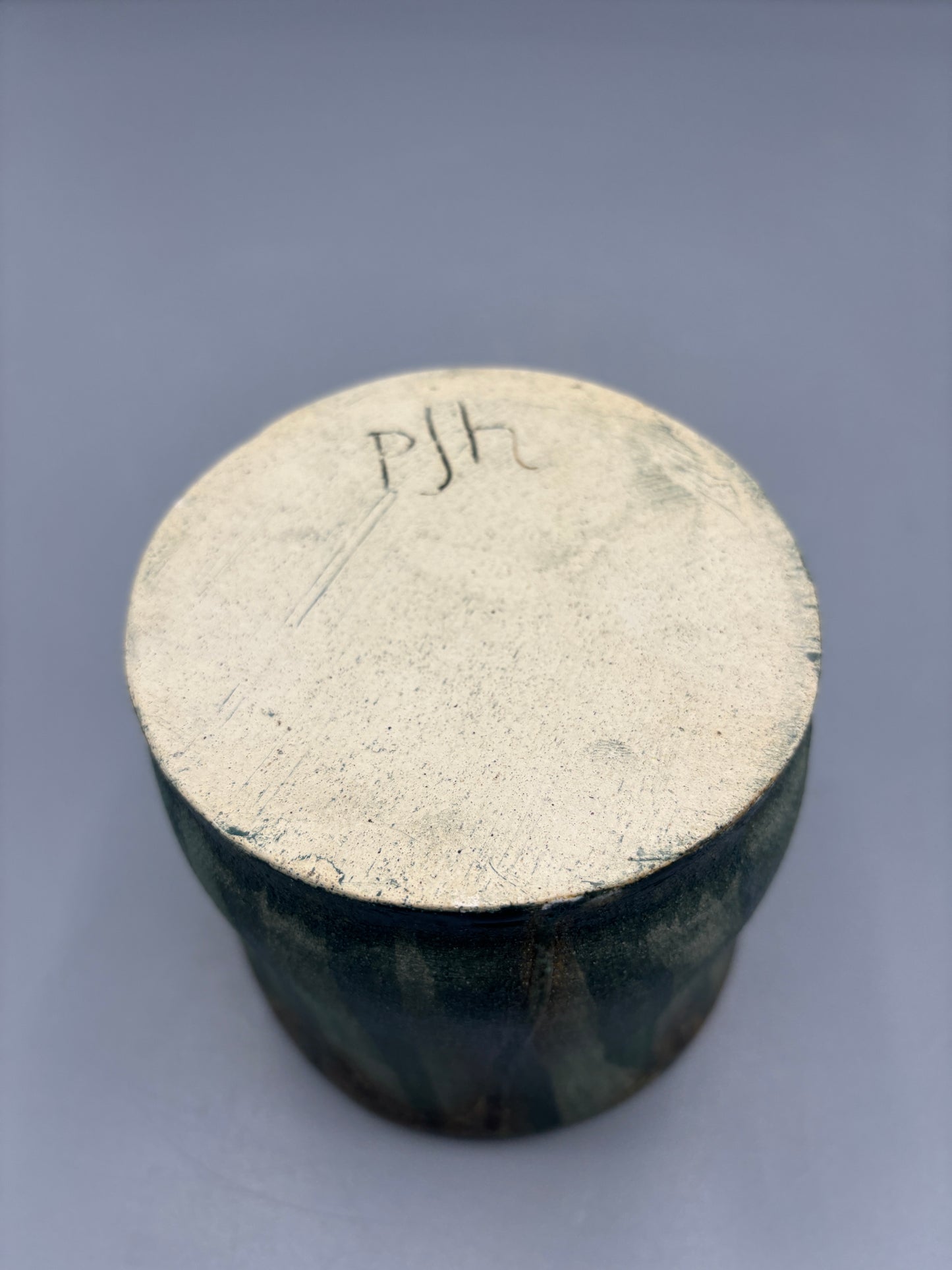 NC Pottery Teal & Sage drip bowl