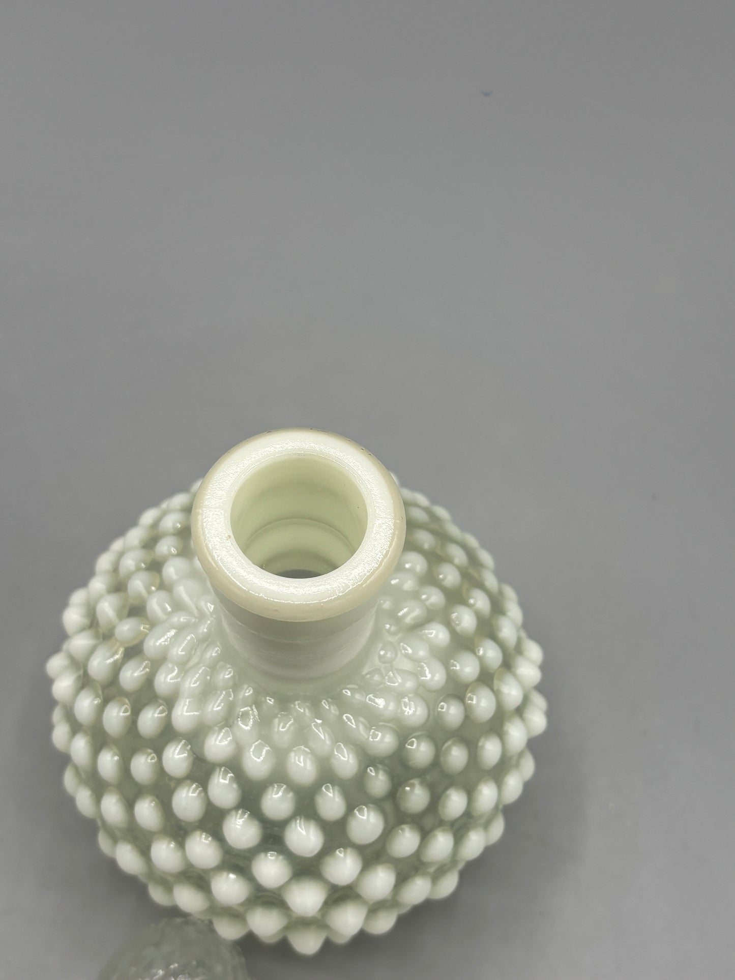 Moonstone Opalescent Hobnail perfume bottle