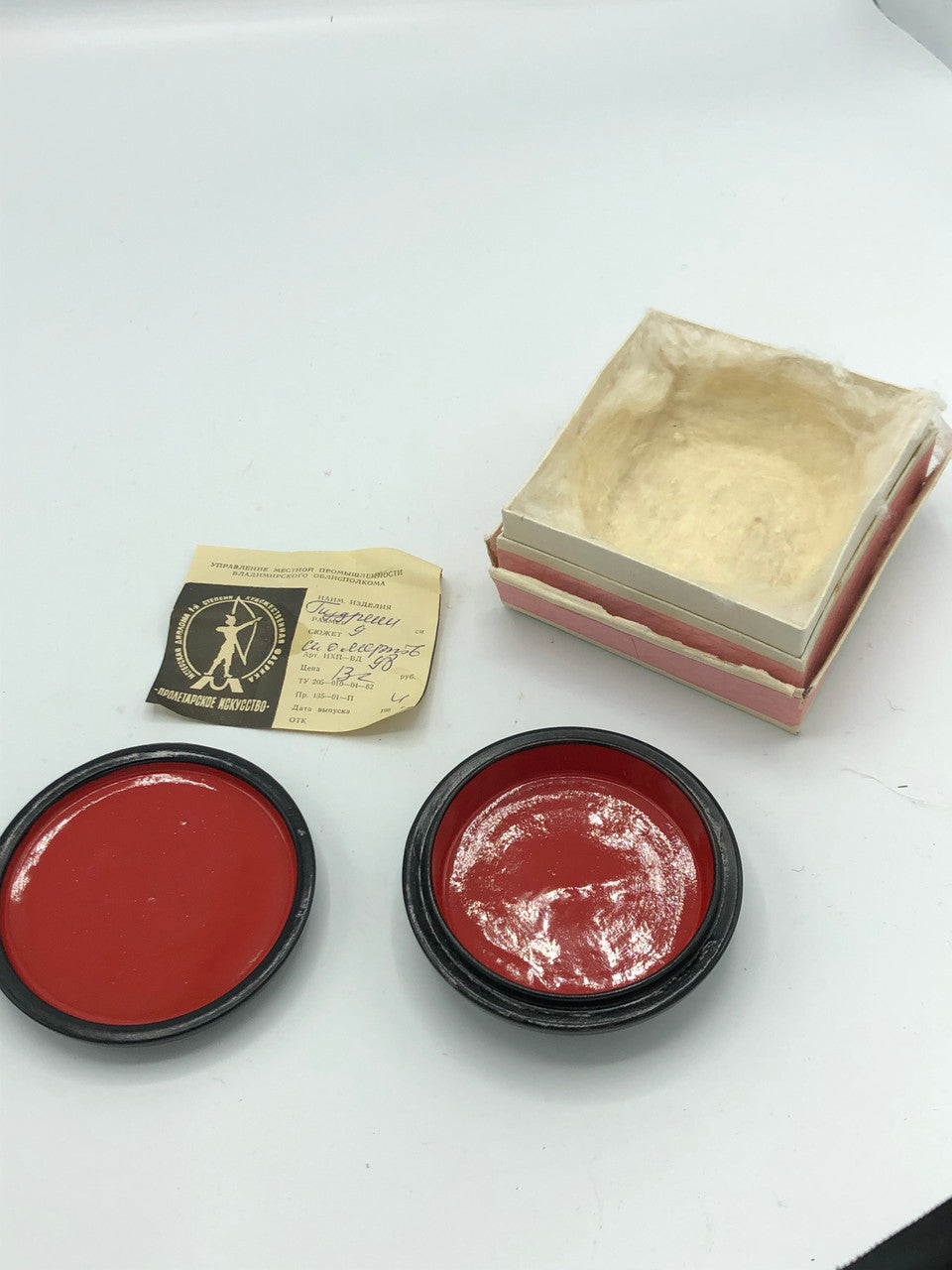 Russian Laquer box with original paperwork