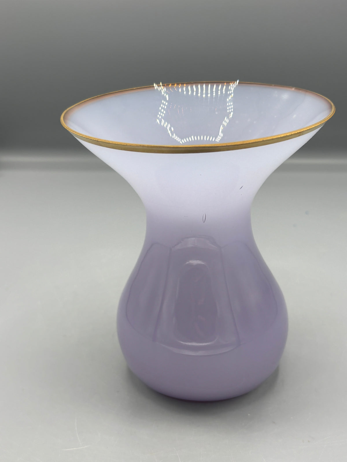Vintage Venetian opaline glass vase