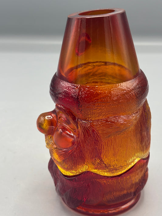 Vintage Fenton Fairy lamp Santa