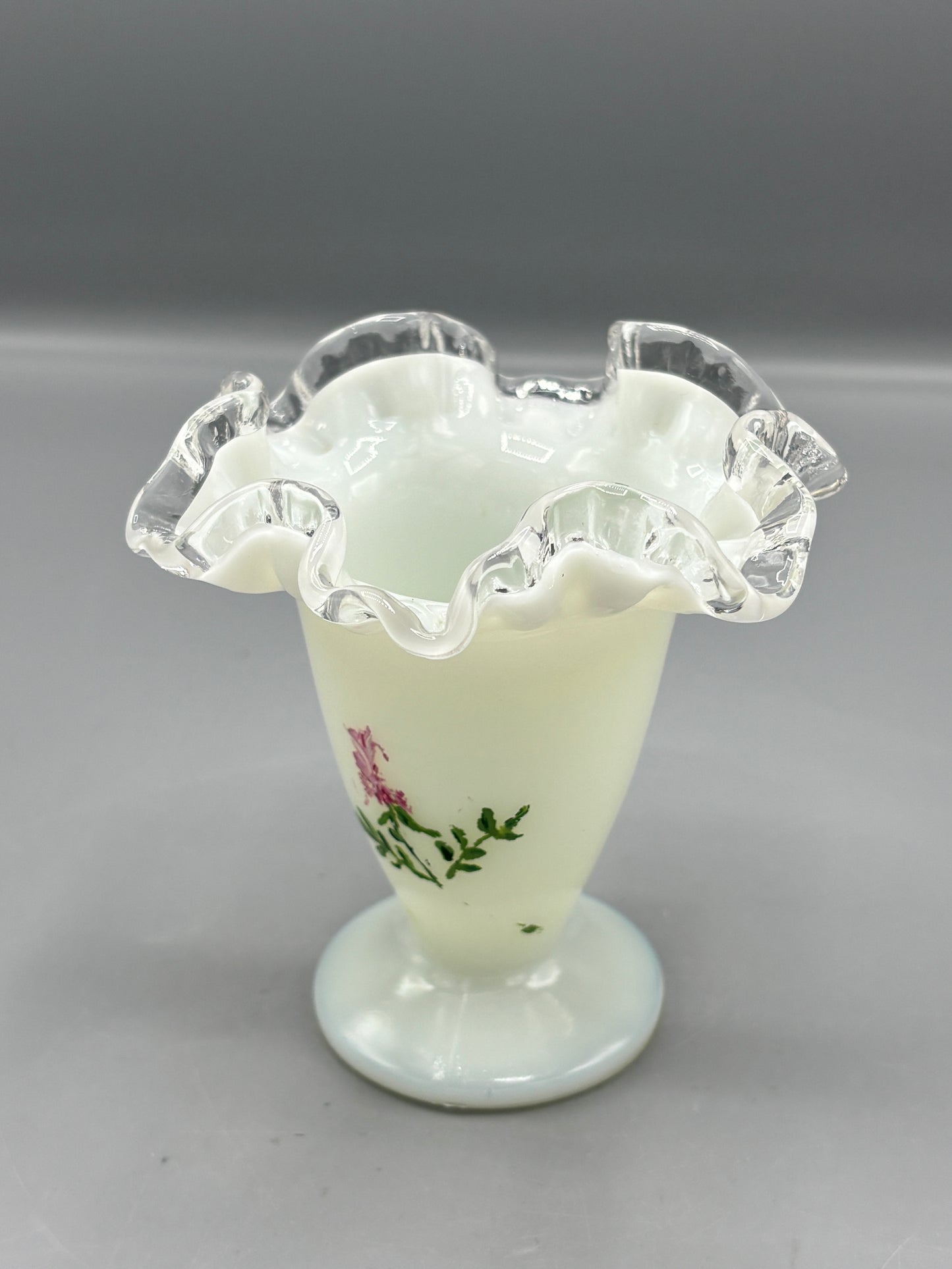 Vintage Fenton silver crest