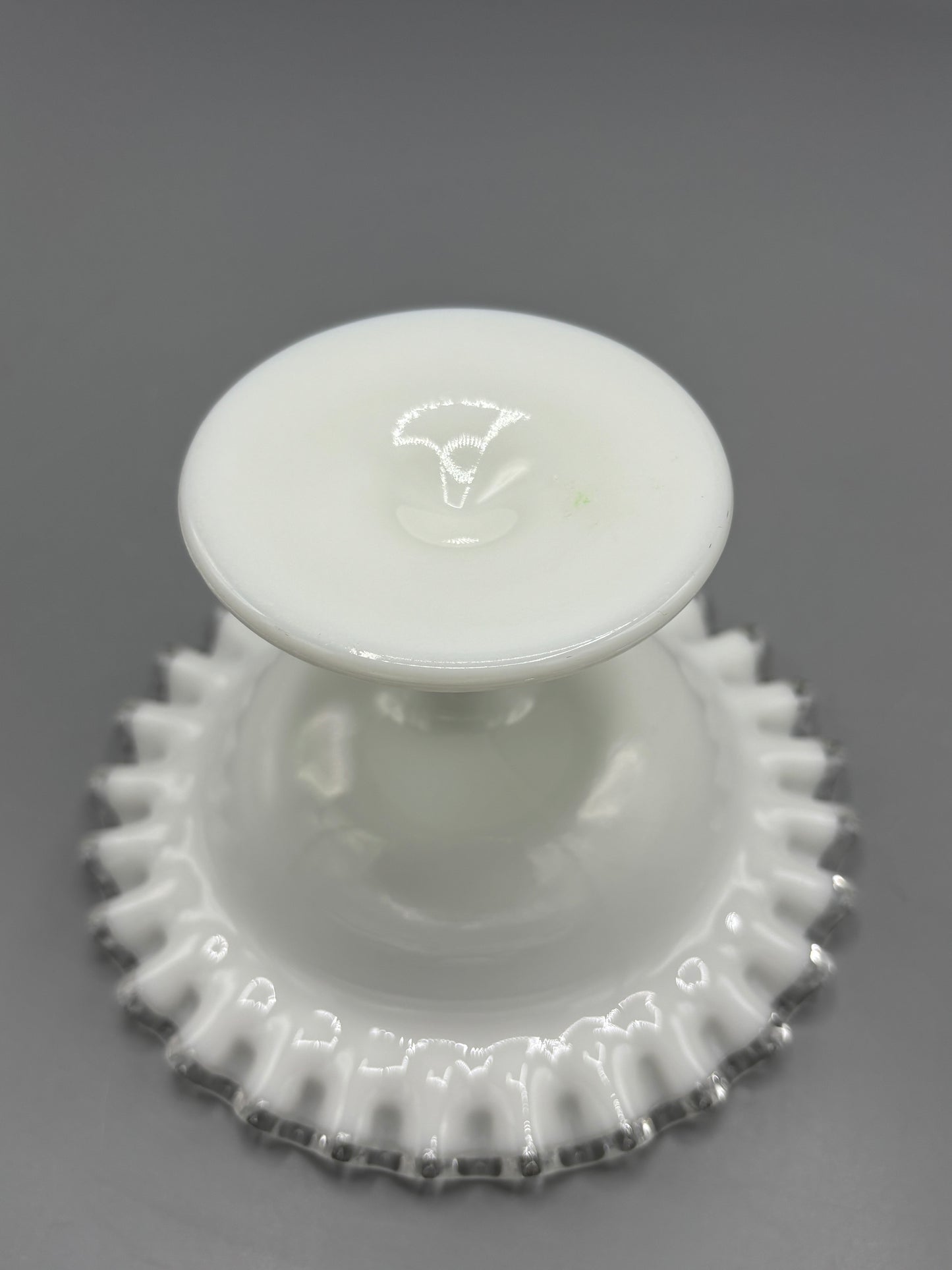 Vintage Fenton silver crest candy dish