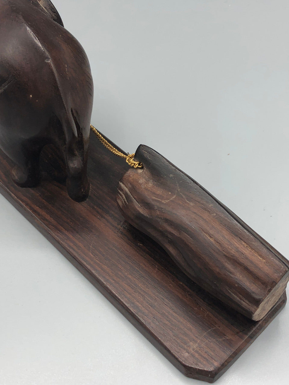 Wood Elephant on stand