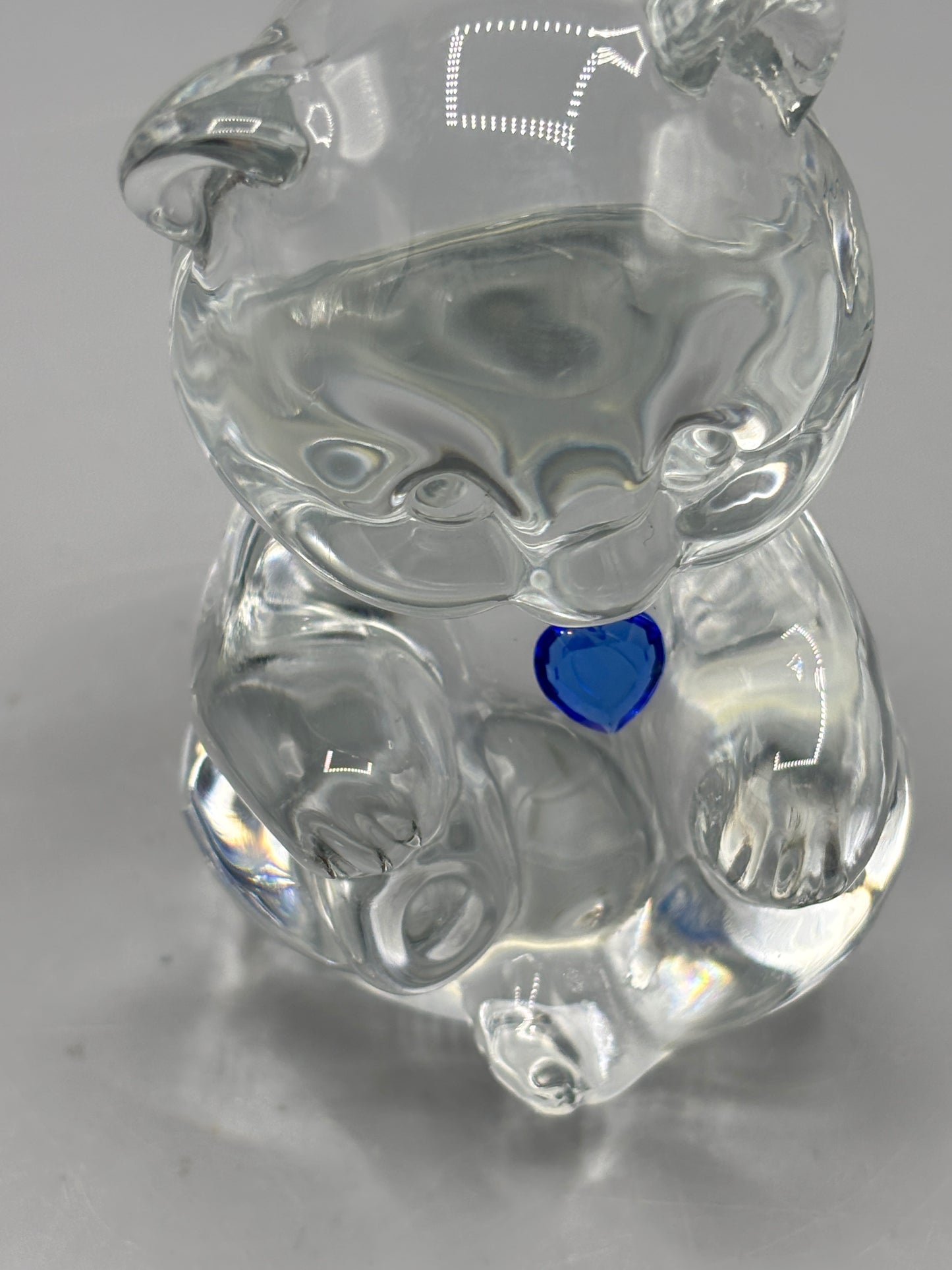 Vintage Fenton glass birthstone bear figure
