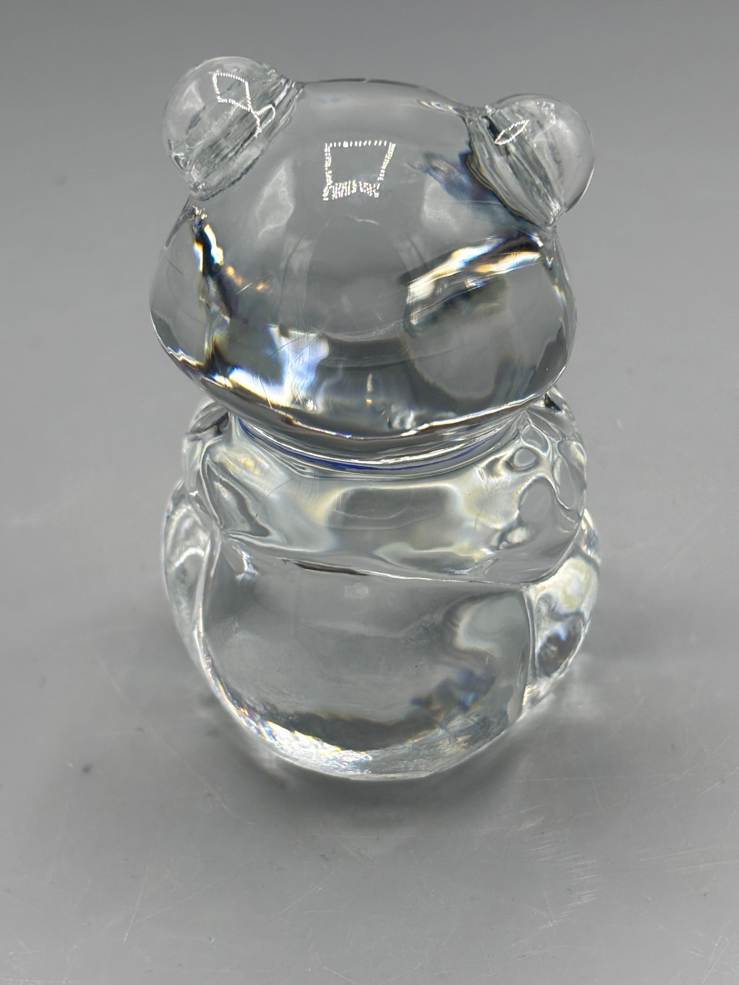 Vintage Fenton glass birthstone bear figure