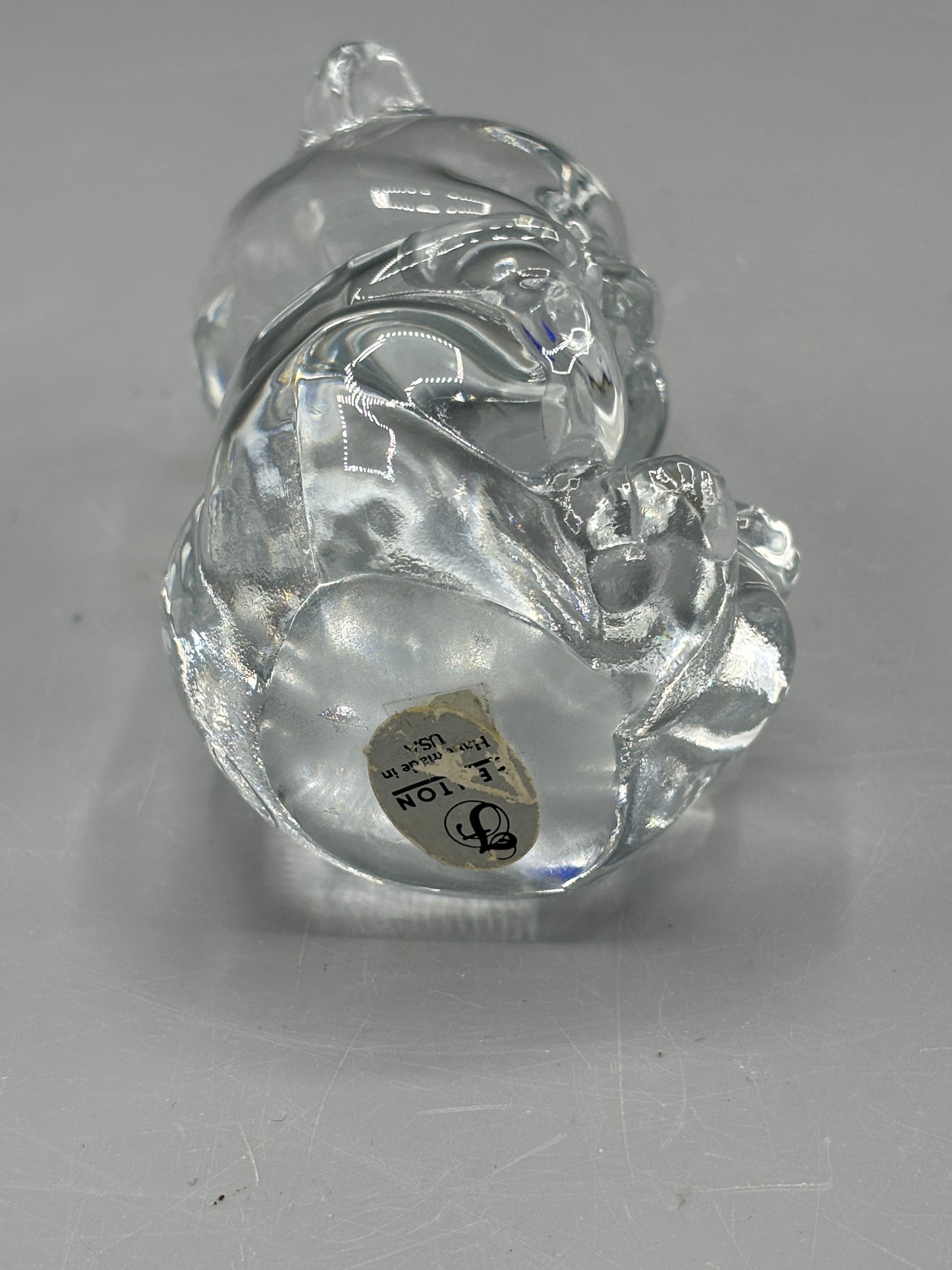 Vintage Fenton glass birthstone bear figure