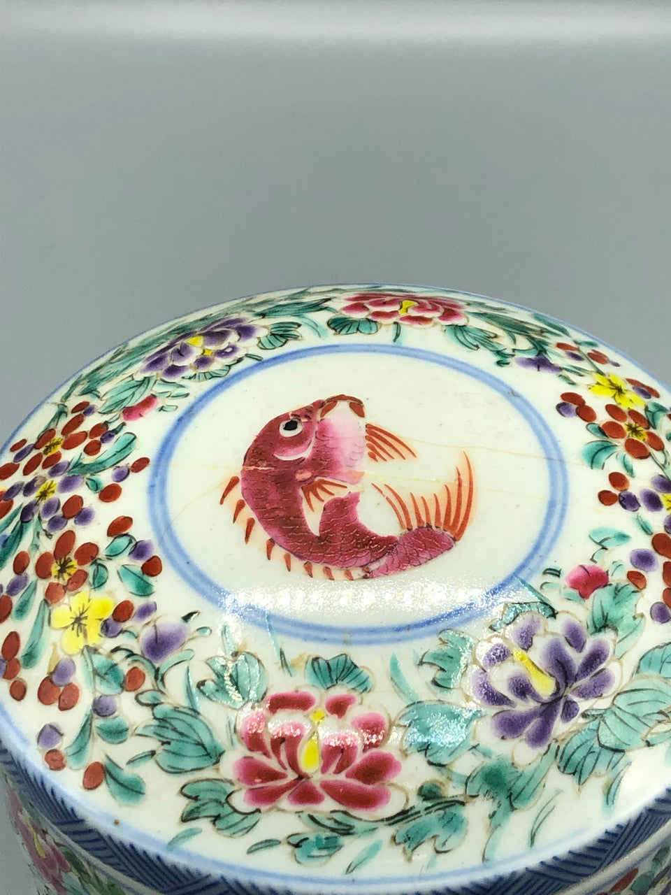Japanese porcelain tiered food box with cover