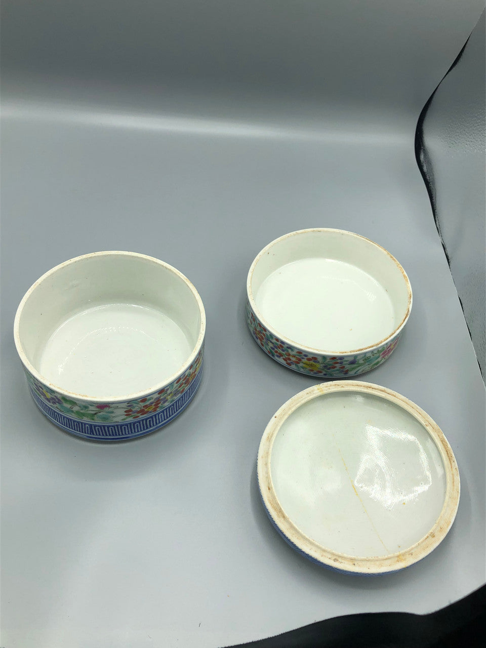 Japanese porcelain tiered food box with cover