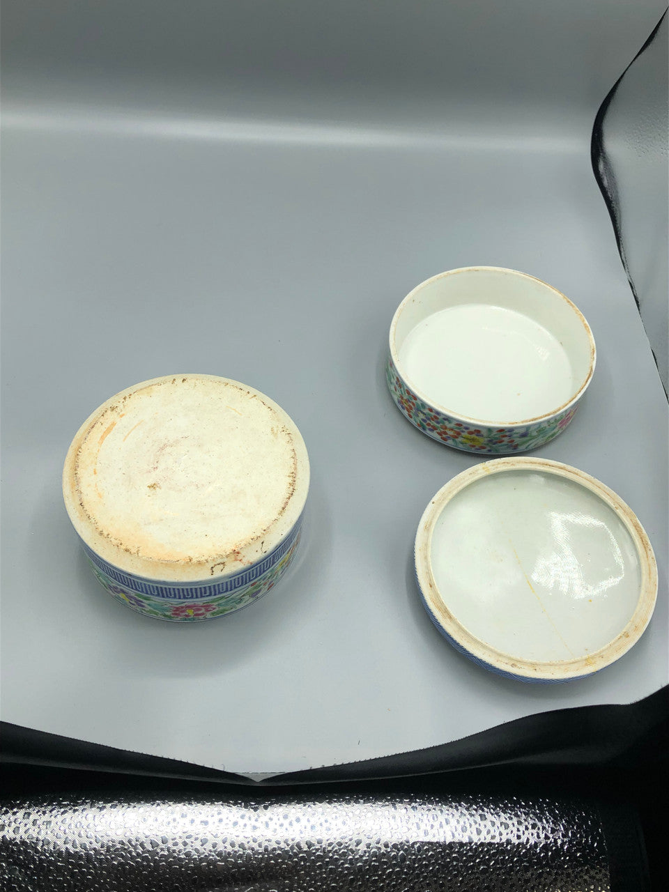 Japanese porcelain tiered food box with cover