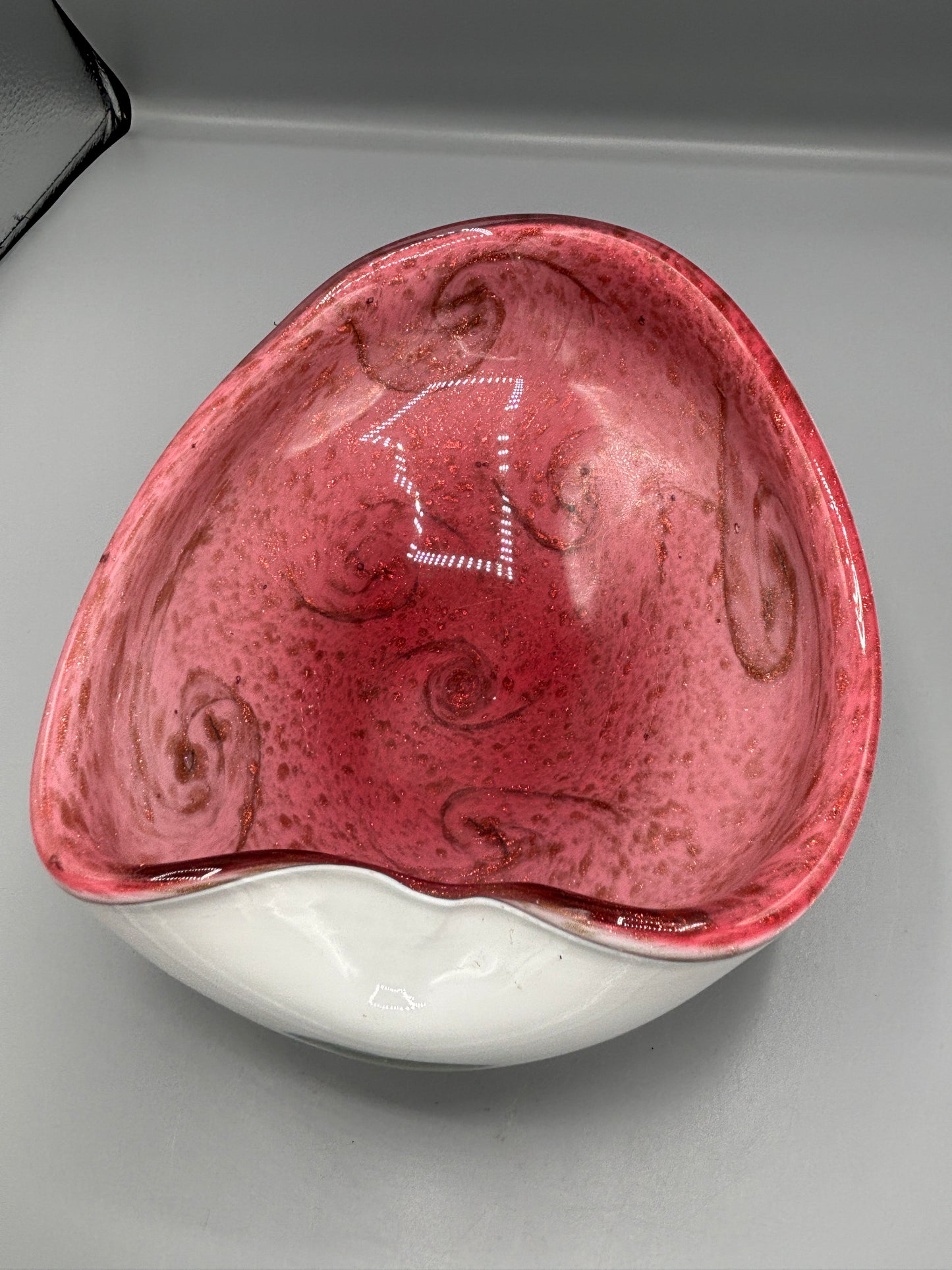 Vintage Murano Crimped bowl