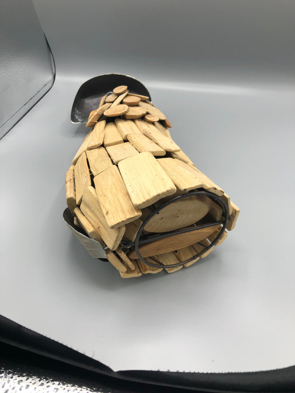 Wood & Metal Fox statue