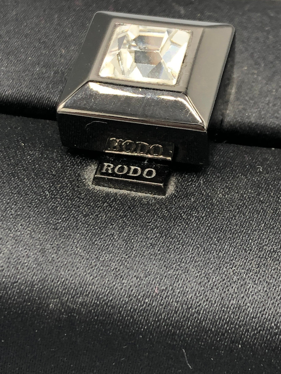 Vintage Satin hard case Rodo purse