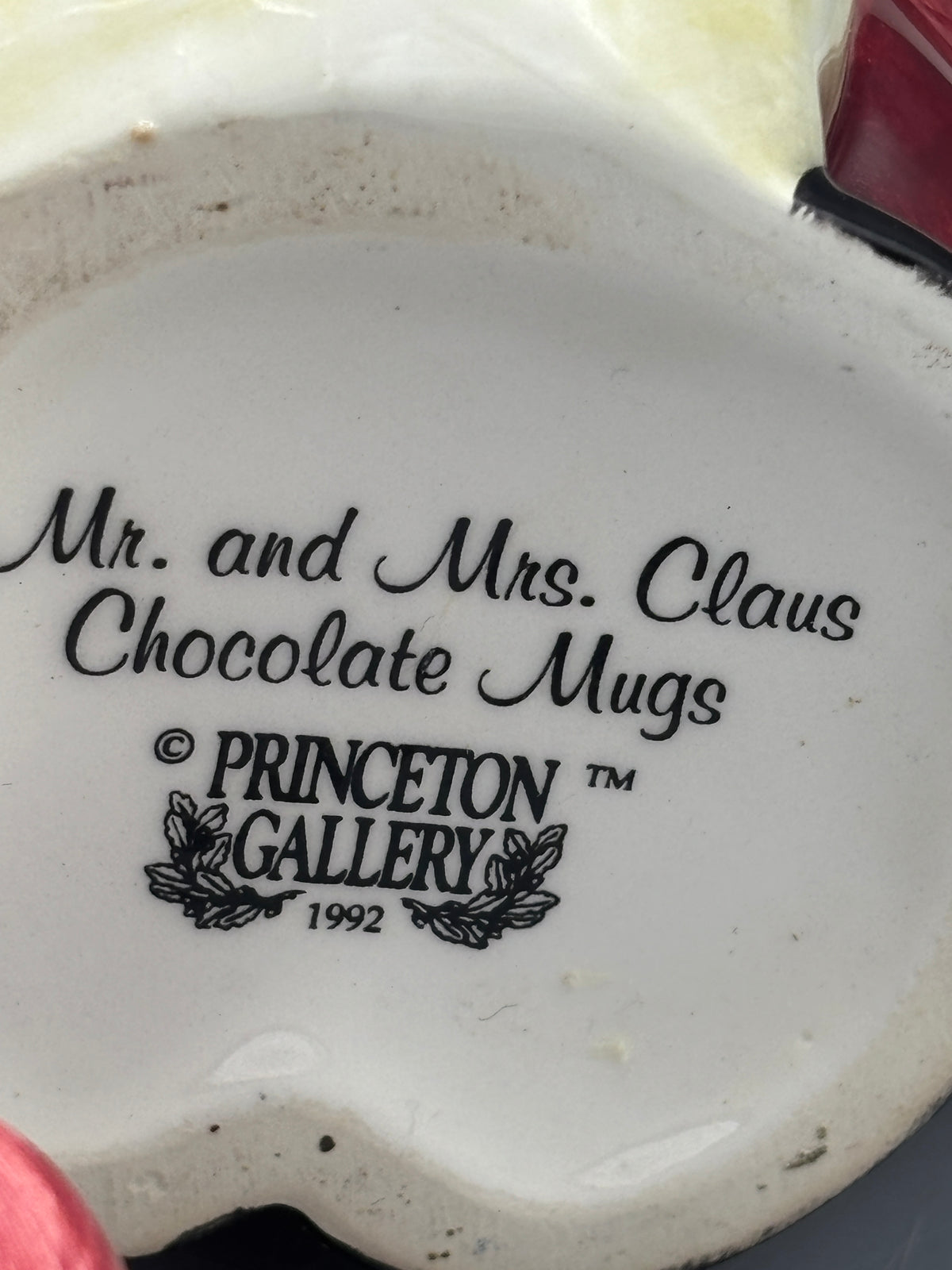 Vintage Mr & Mrs Claus Chocolate mugs
