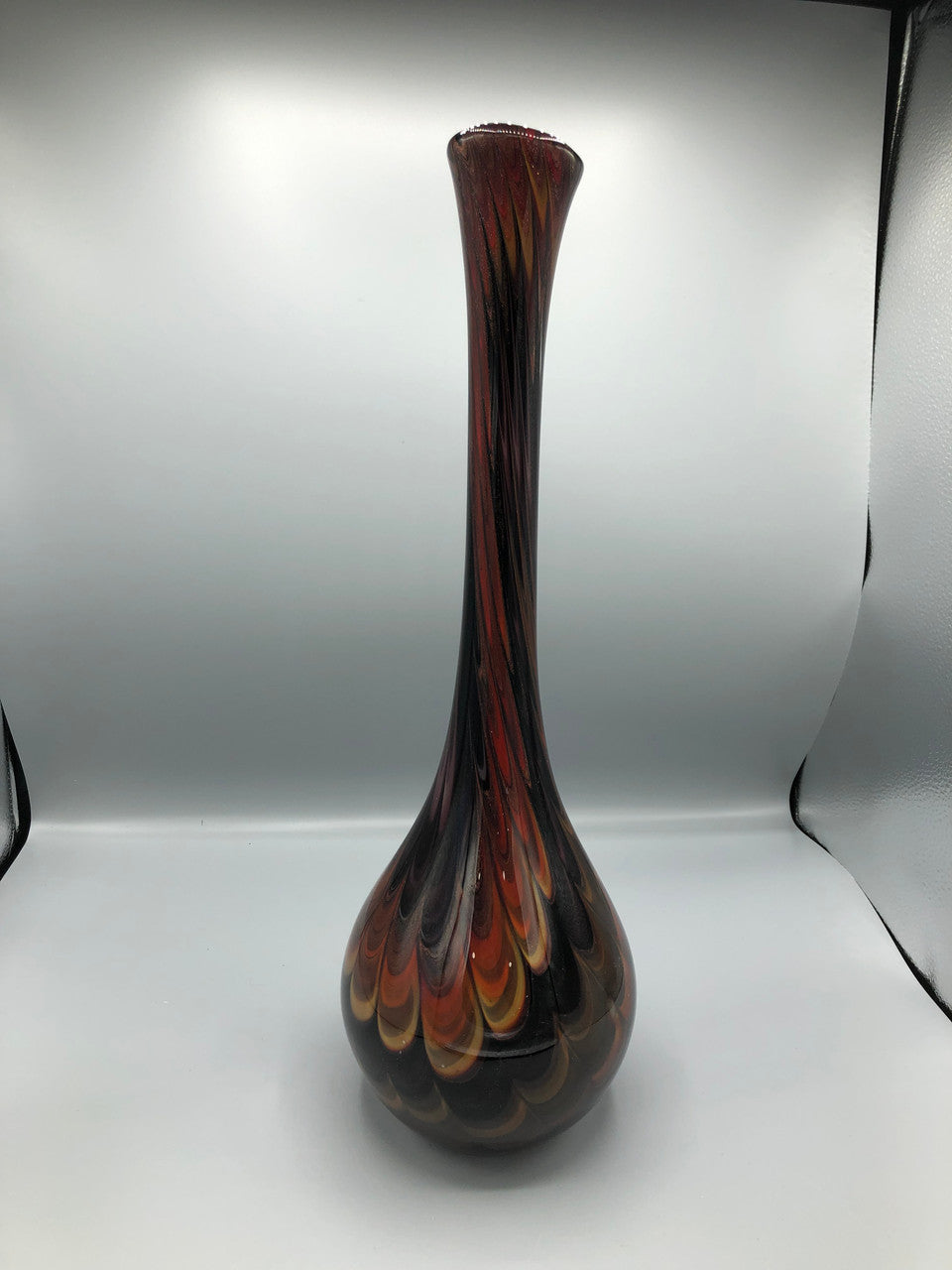 Tall brown decorative vase