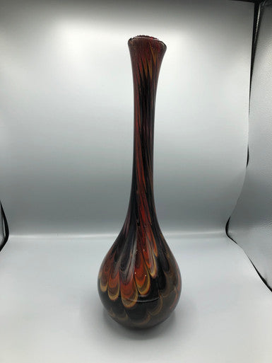 Tall brown decorative vase