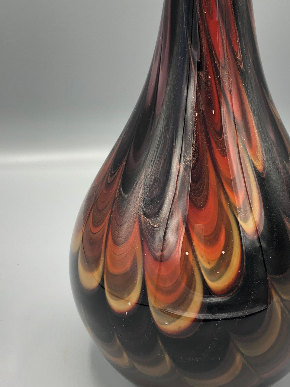 Tall brown decorative vase
