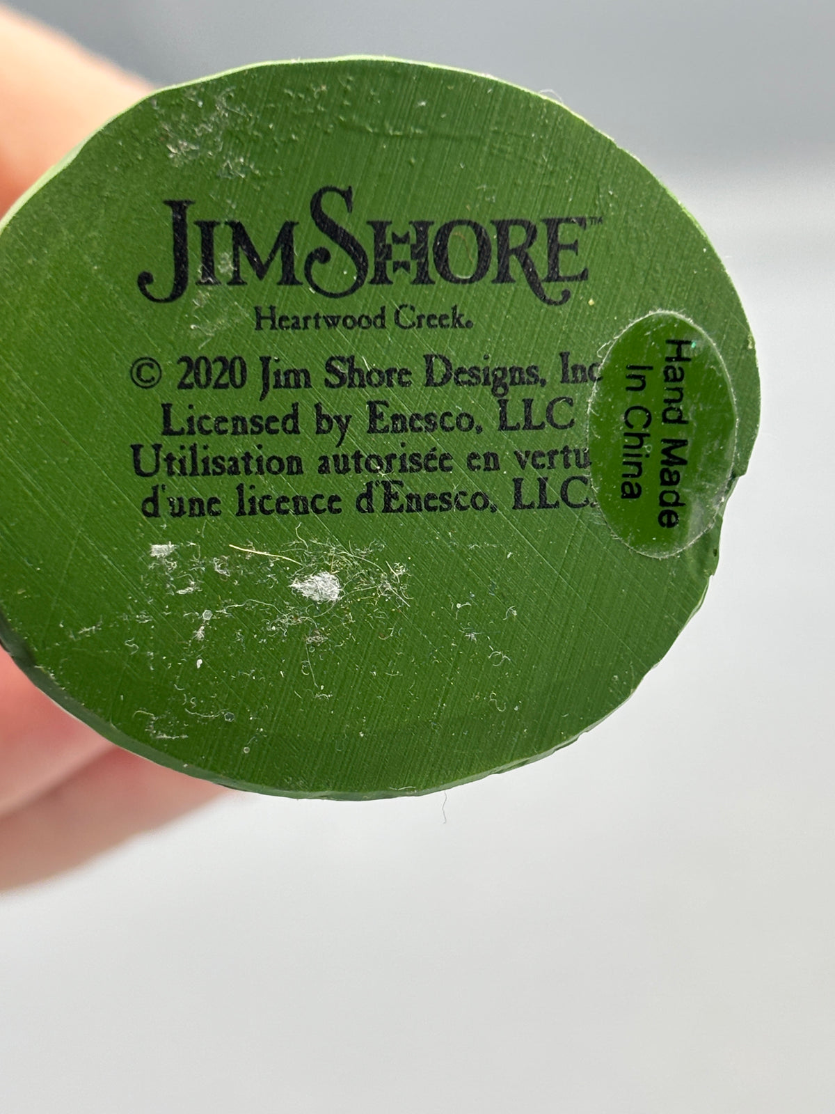 Jim Shore Christmas Ornament Santa w/ Winter Scene
