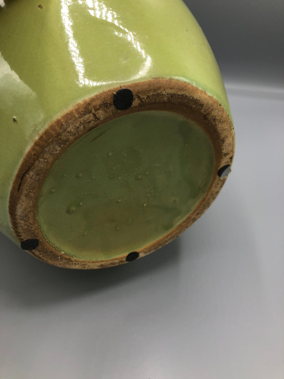 Green container with handles