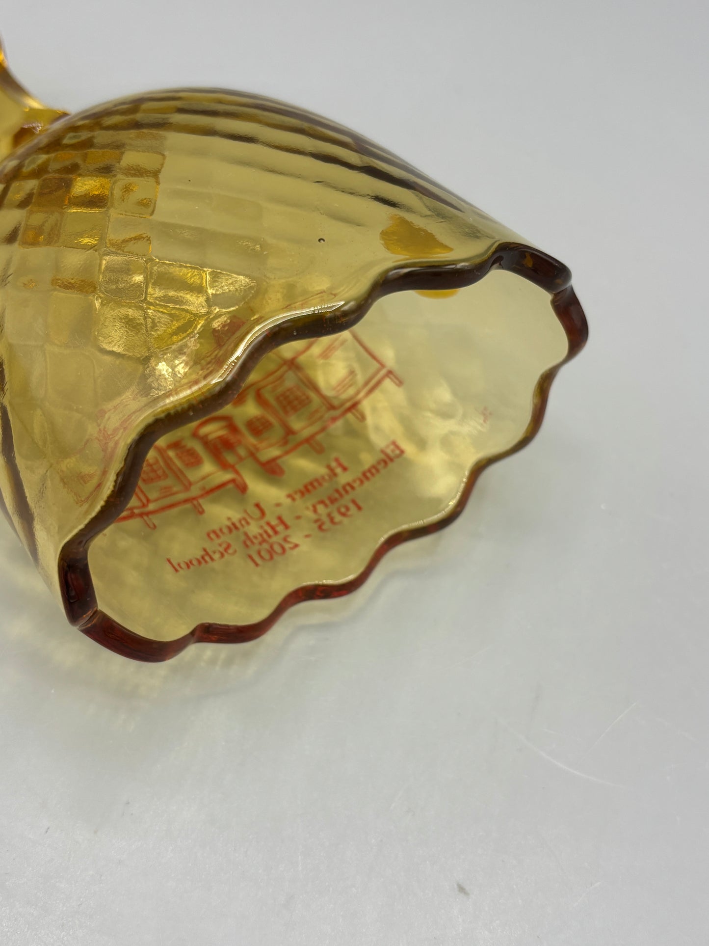 Vintage Fenton Amber gold bell