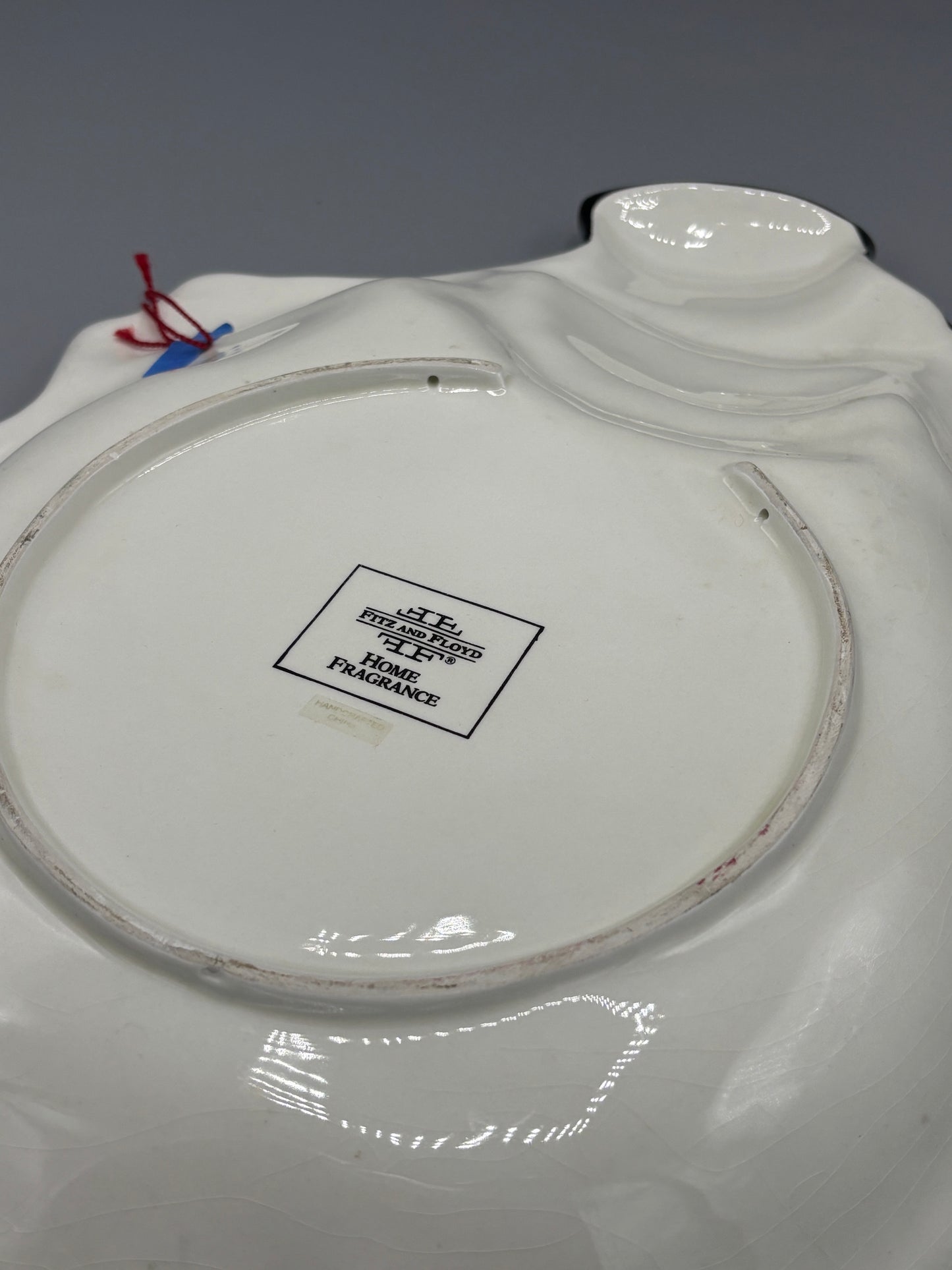 Fitz & Floyd fat snowman platter