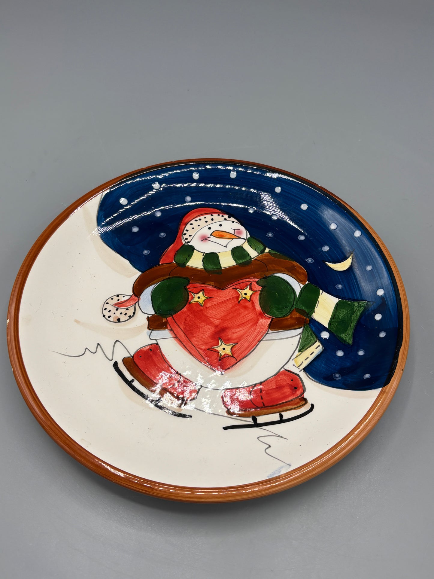 Royal Norfolk Snowman plate