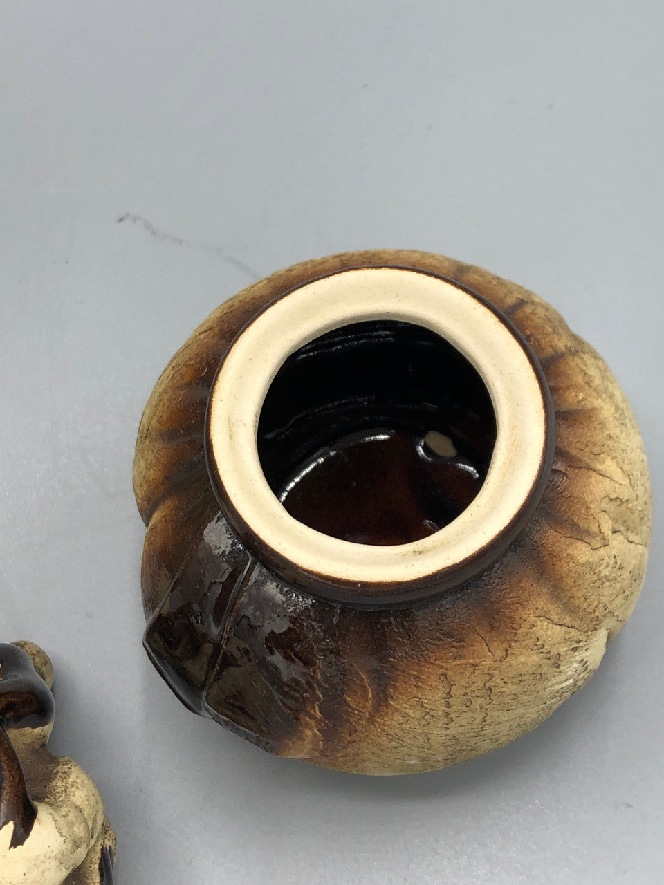 Earth ware pottery lidded jars cossacks