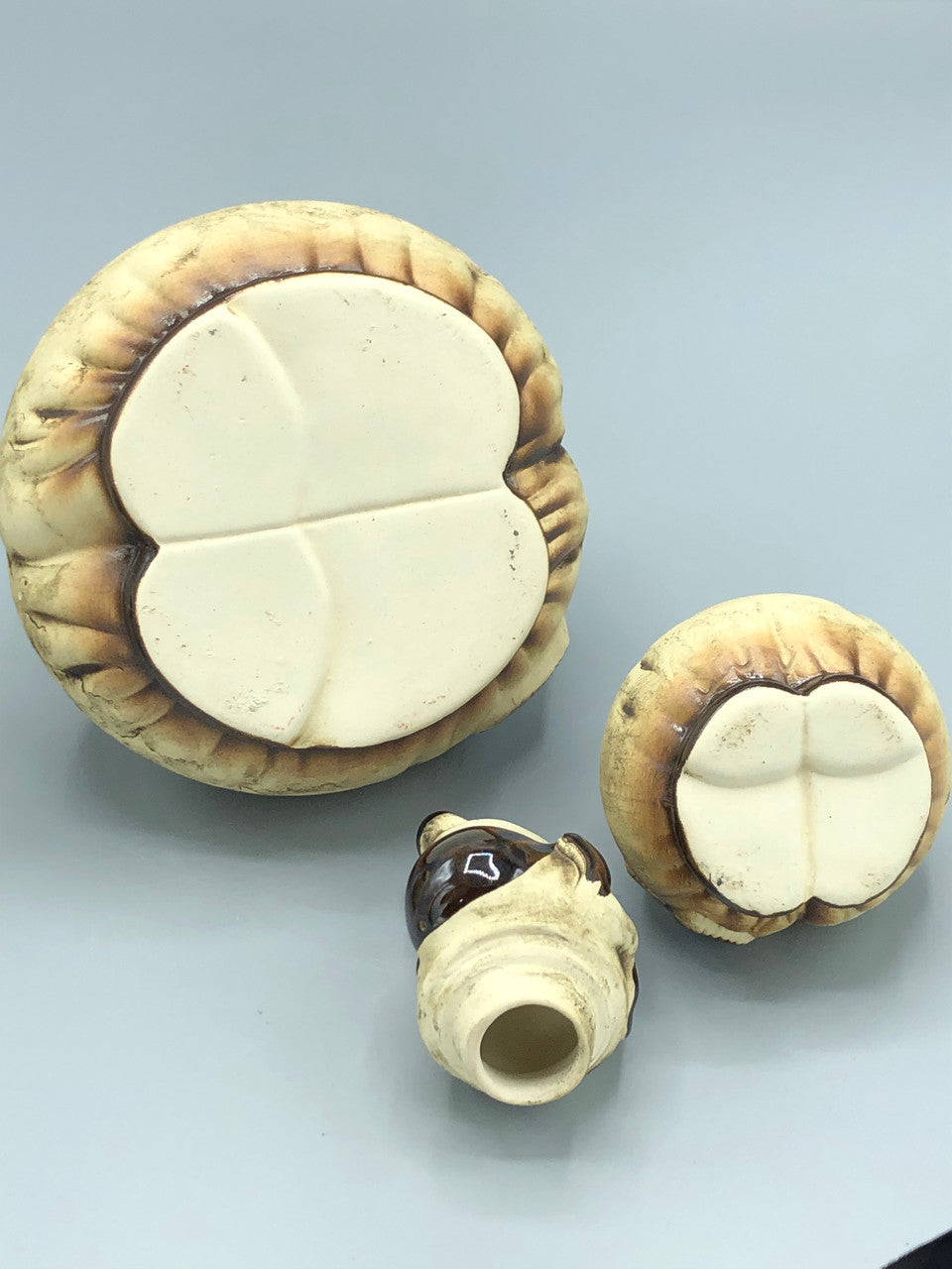 Earth ware pottery lidded jars cossacks