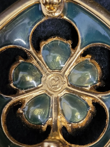 Swarovski Crystal Gold Plated Flower Brooch