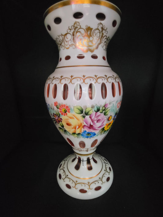 Bohemian Glass Vase