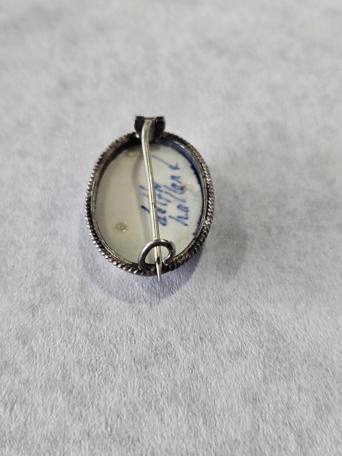 Vintage Delft Holland Windmill Brooch- Sterling