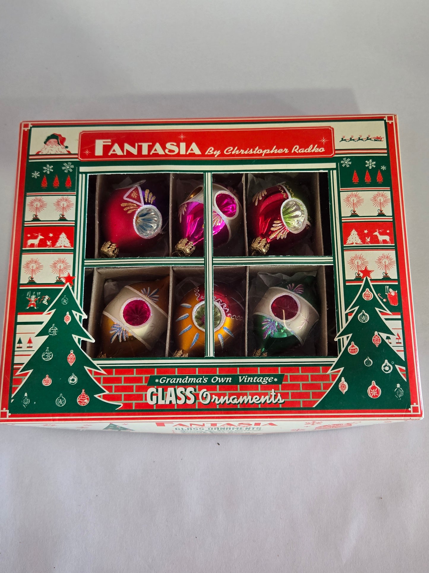 Fantasia by Christopher Radko "Dream Reflections" Set of 6