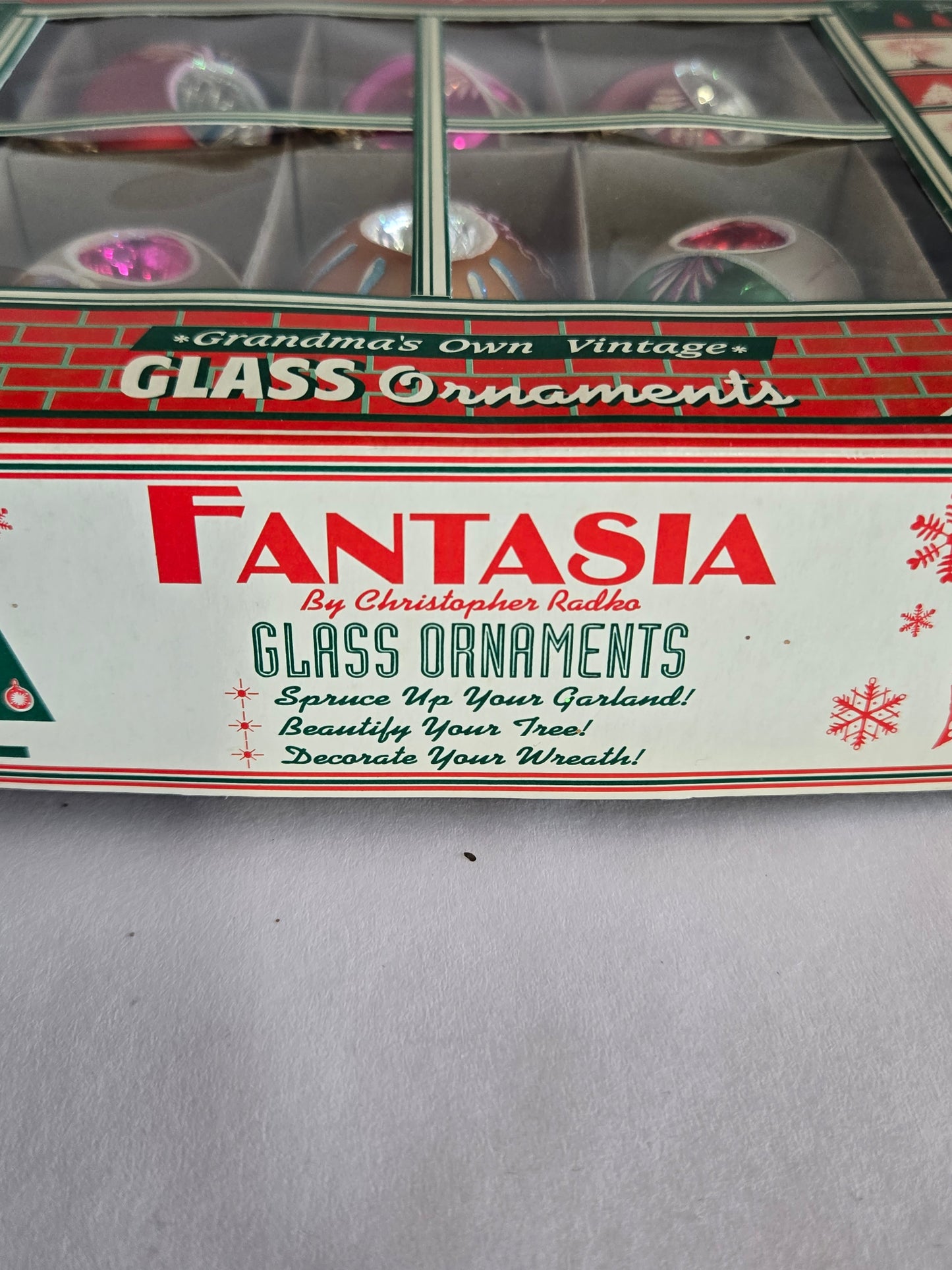 Fantasia by Christopher Radko "Dream Reflections" Set of 6